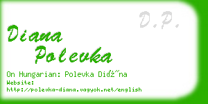 diana polevka business card